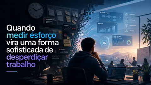 Capa: Quando medir esforço vira uma forma sofisticada de desperdiçar trabalho